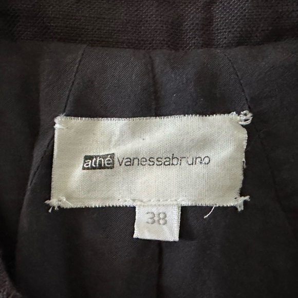 Vanessa Bruno 100% cotton waffle texture “distressed” moto jacket size 38 - Picture 9 of 9